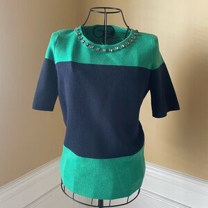 Talbots Green Merino Wool Sweater